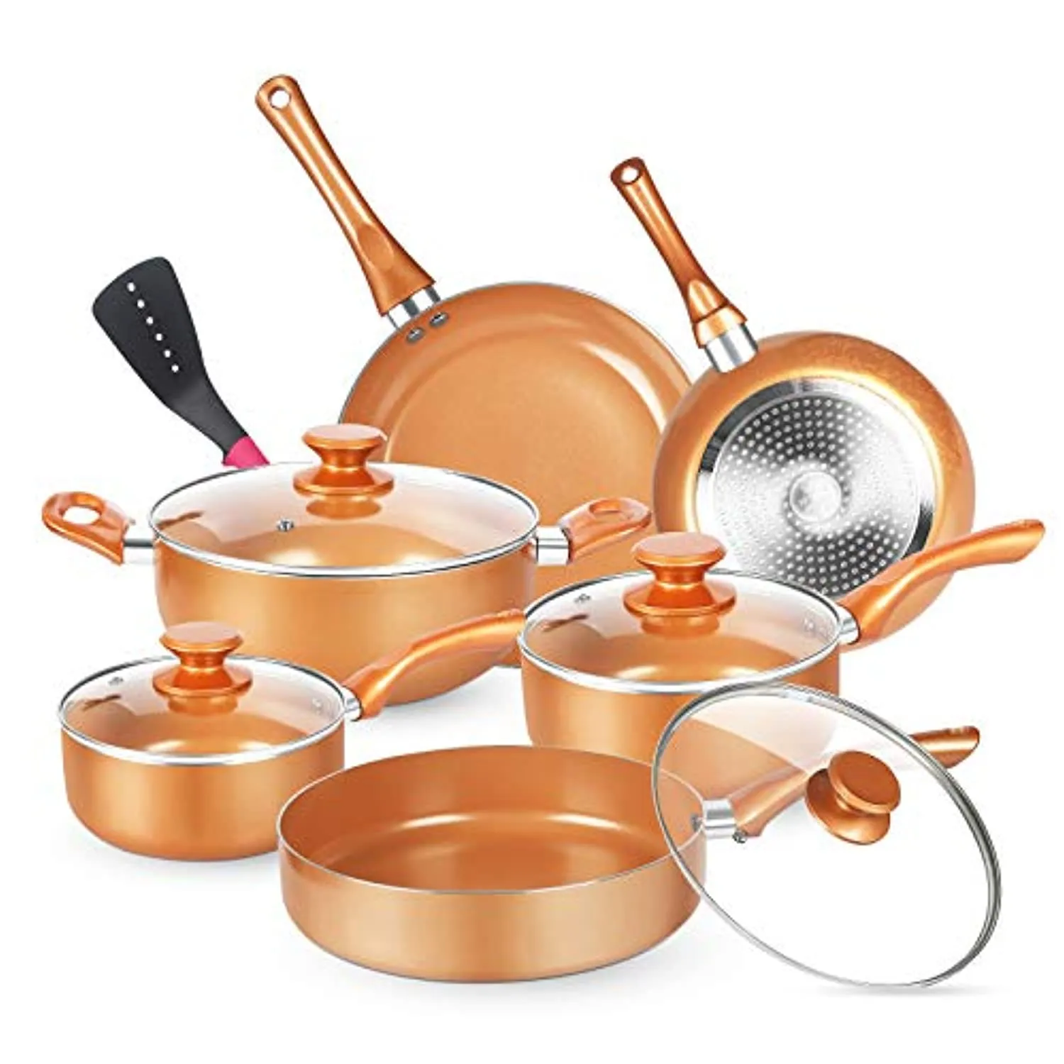 11pcs Cookware Set, Pots and Pans Set