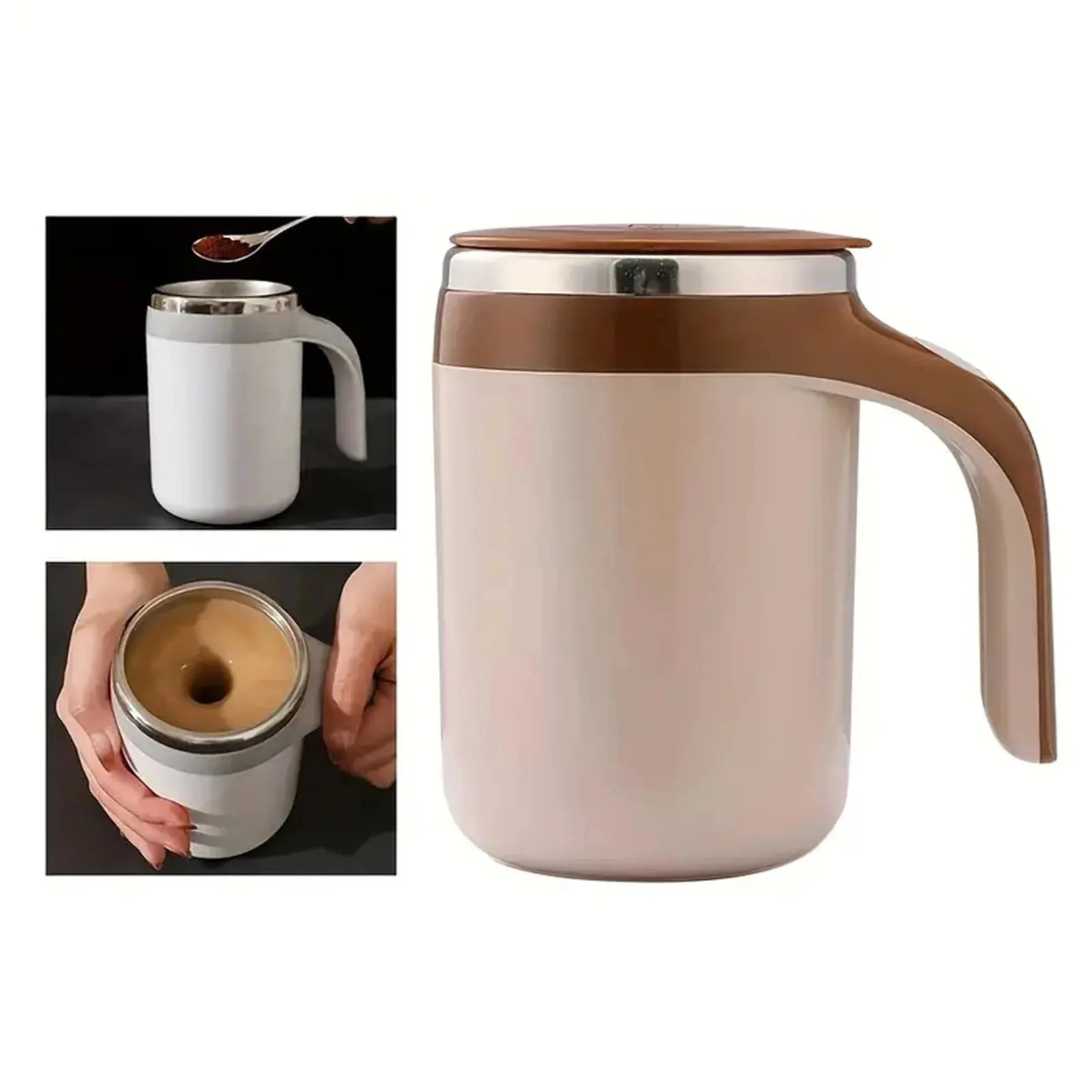 1PC-Automatic stirring magnetic cup charging coffee electric lazy milkshake rotary mixer intelligent stirring thermos