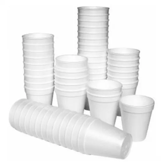 250ml Disposable Foam Cups Polystyrene HC.8 100pack