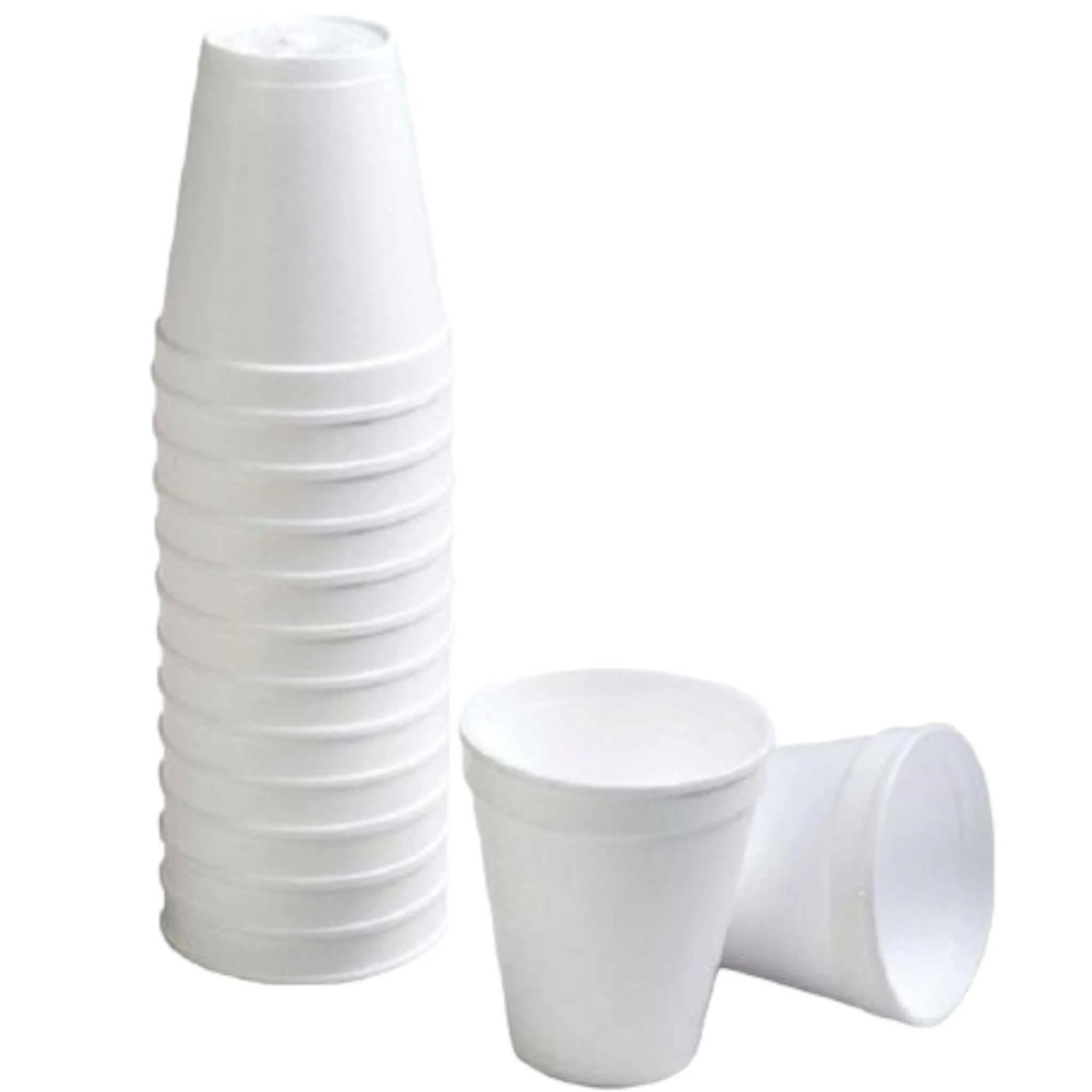 250ml Disposable Foam Cups Polystyrene HC.8 100pack