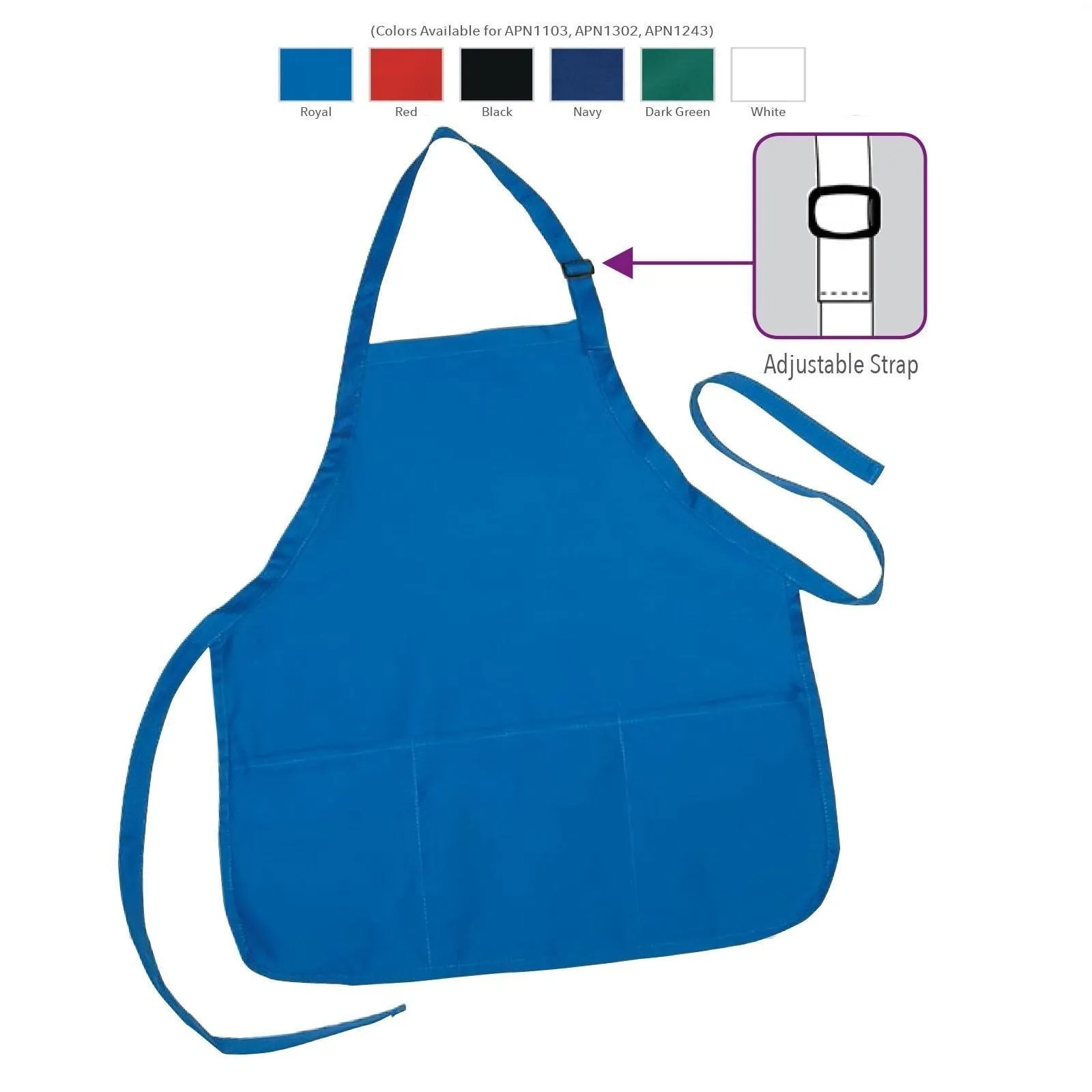 3 Pack Full Adult Size Bib Aprons With 3 Waist Pockets Plain Solid Colors Kitchen Chef Waiter Garden Crafts Wholesale Bulk