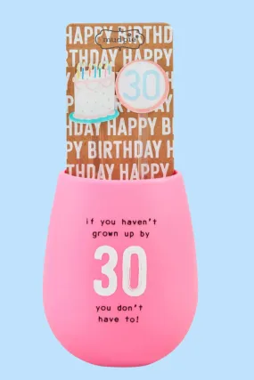 30th Bday Silicone Cup