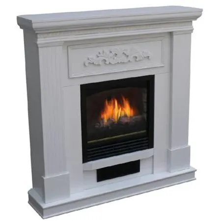 38 inch Wall/Corner Electric Fireplace Heater in White