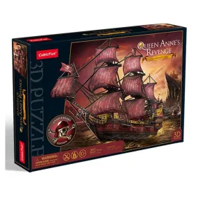 3D Puzzle - Queen Anne's Revenge Blackbeard Ship (Anniversary RED Edition)