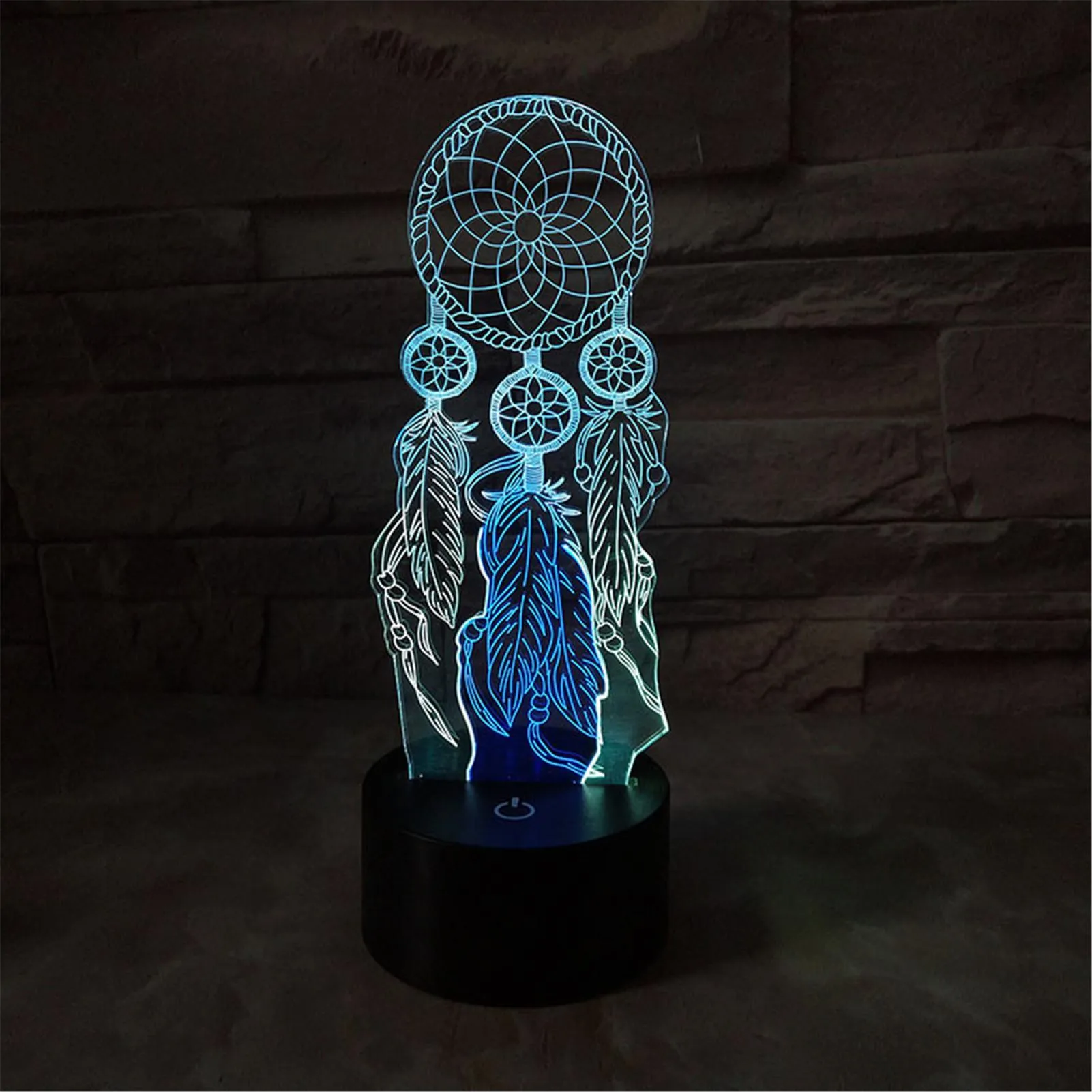 3D Visual Night Light Innovative Colorful LED Stereo Lamp