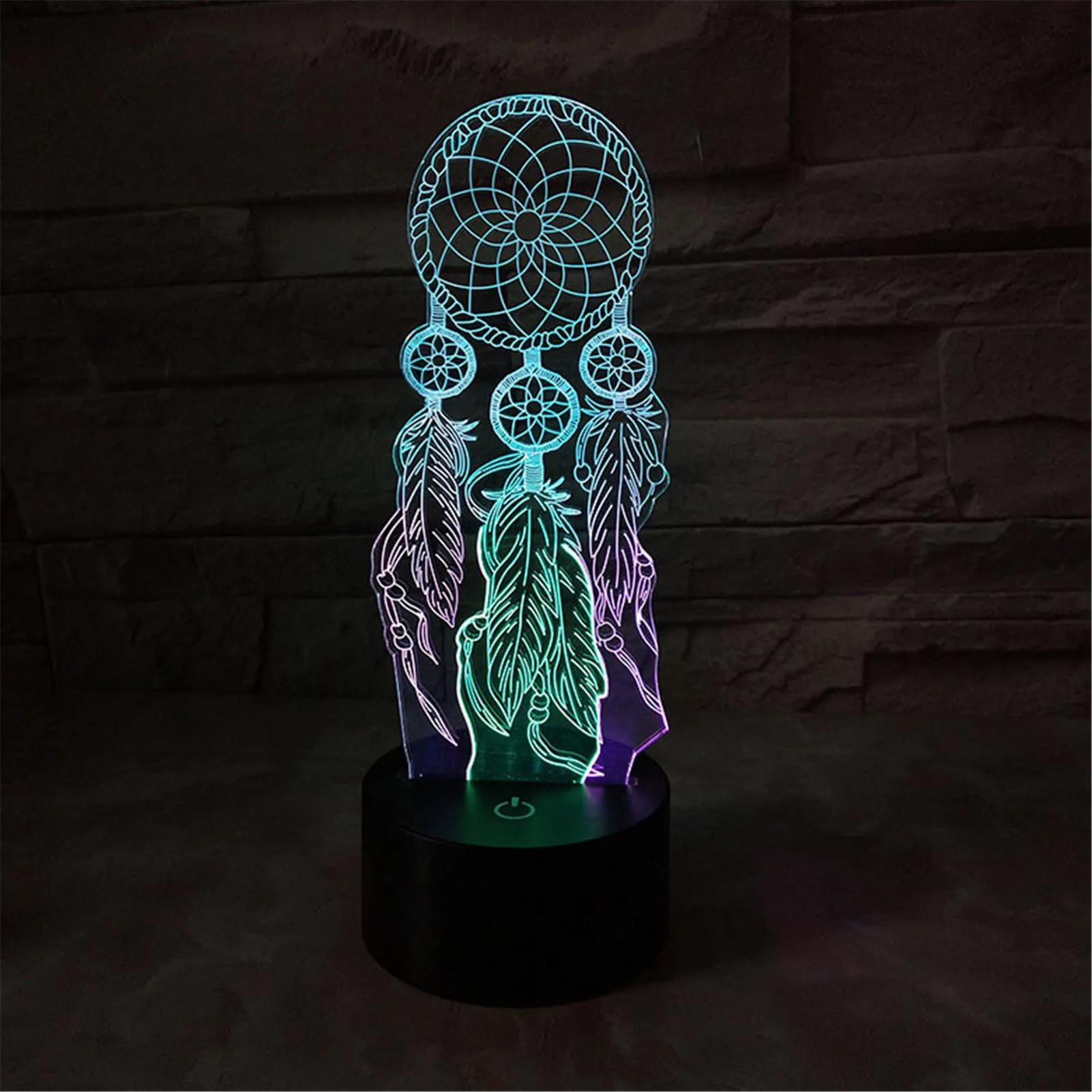 3D Visual Night Light Innovative Colorful LED Stereo Lamp