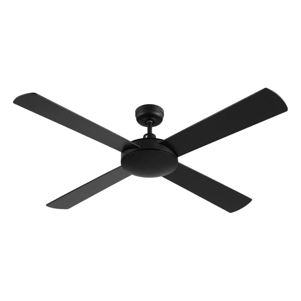 52'' Ceiling Fan w/Remote - Black