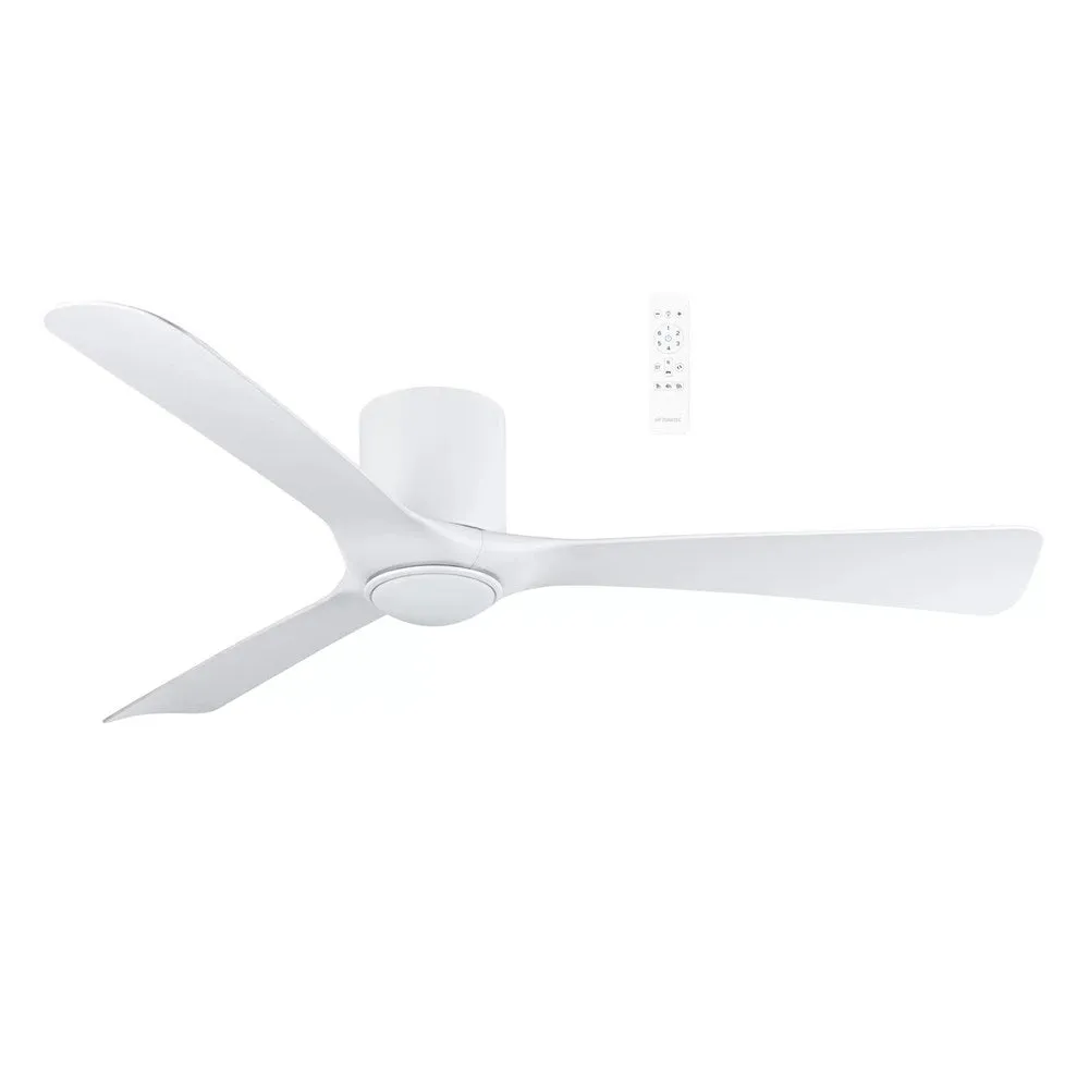 52" Fresno Smart WIFI DC Ceiling Fan Black, White with Light MFDC1333 Martec Lighting