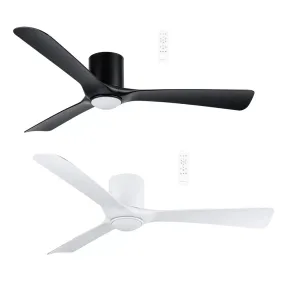 52" Fresno Smart WIFI DC Ceiling Fan Black, White with Light MFDC1333 Martec Lighting