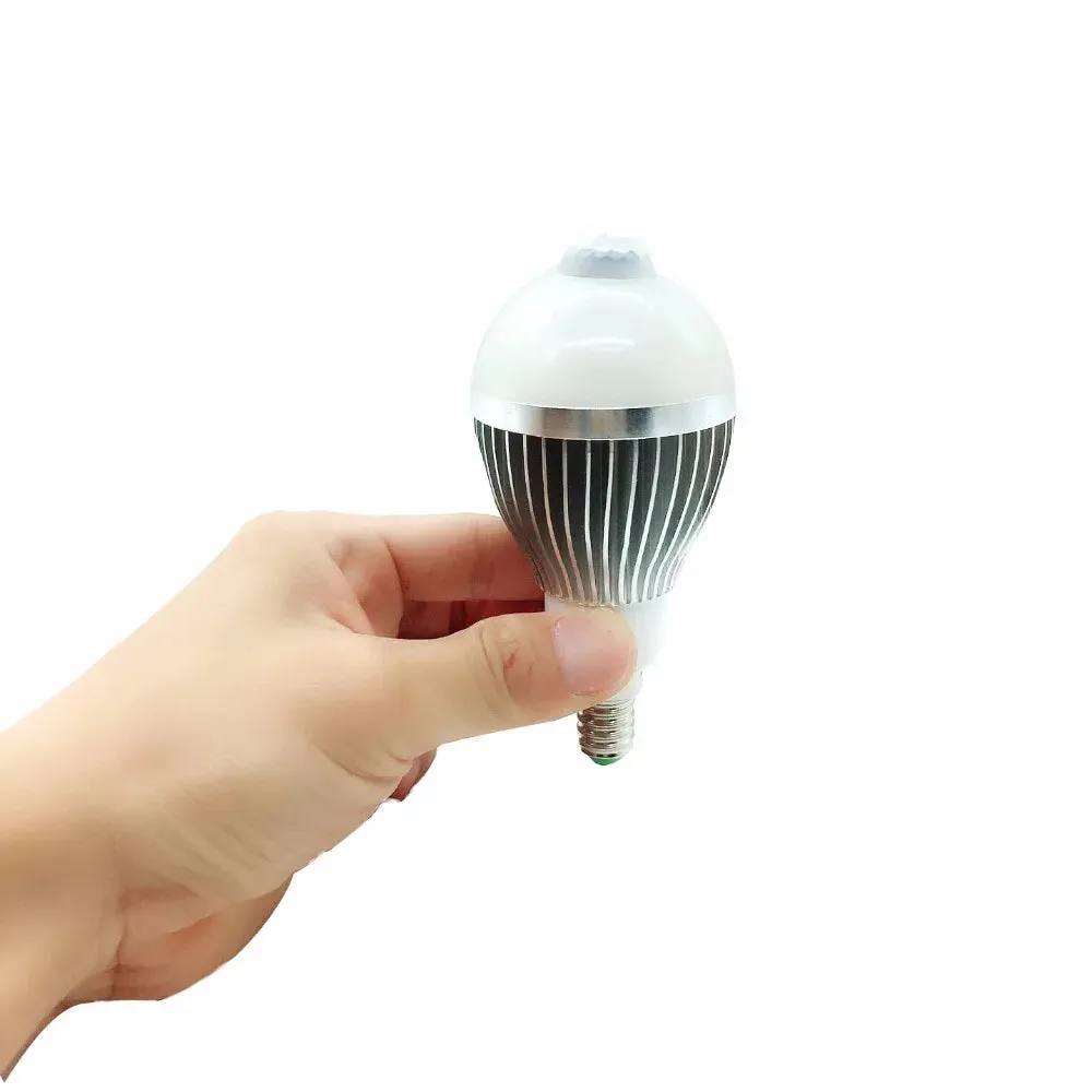 5W 7W 9W PIR LED Bulb AC85-265V E14 Motion Sensor LED Outdoor light Warm White/Cold Whtie PIR LED Bulb lamps lights