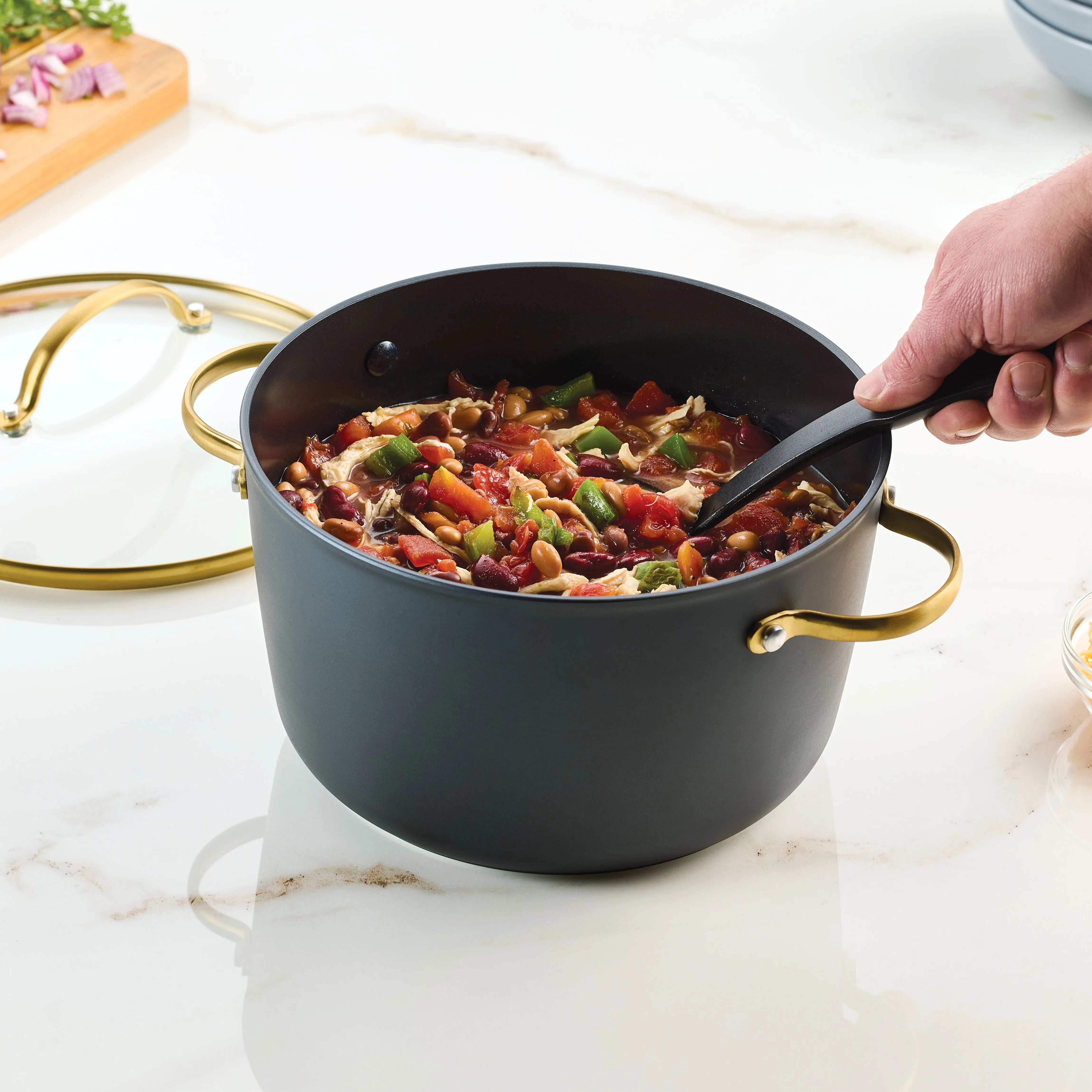 6-Quart Ceramic Nonstick Stockpot with Lid