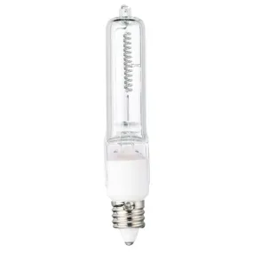 75 Watt T4 Single-Ended Halogen Clear E11 (Mini-Can) Base, 120 Volt, Card