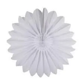 8-inch White Paper Fans 2ct