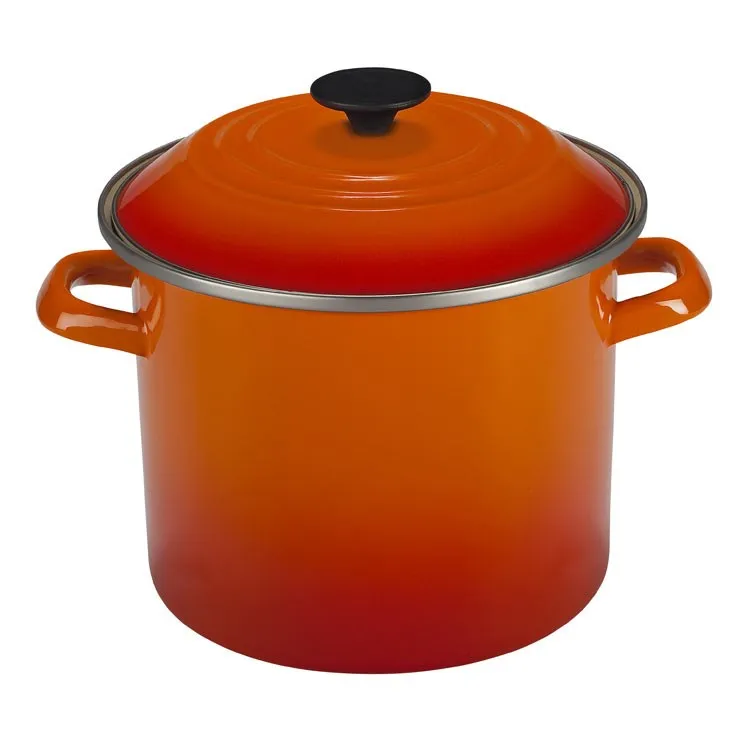 8-Quart Enamel On Steel Stockpot - Flame