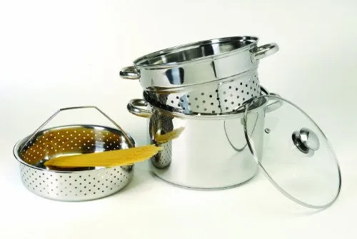 8 Quart Stainless Steel 4 Piece Multi Cookware Set