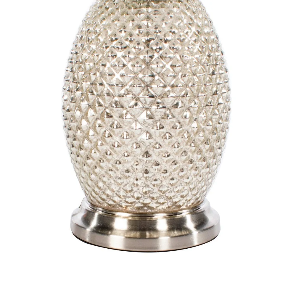 Acorn Speckled Lamp Silver