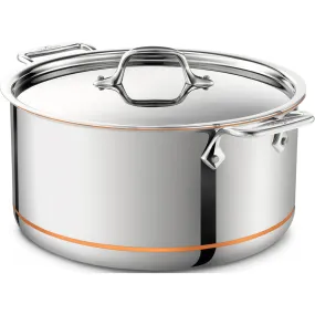 All-Clad, 6508 SS, Copper Core, 8 Qt. Copper Core Stockpot with  Lid