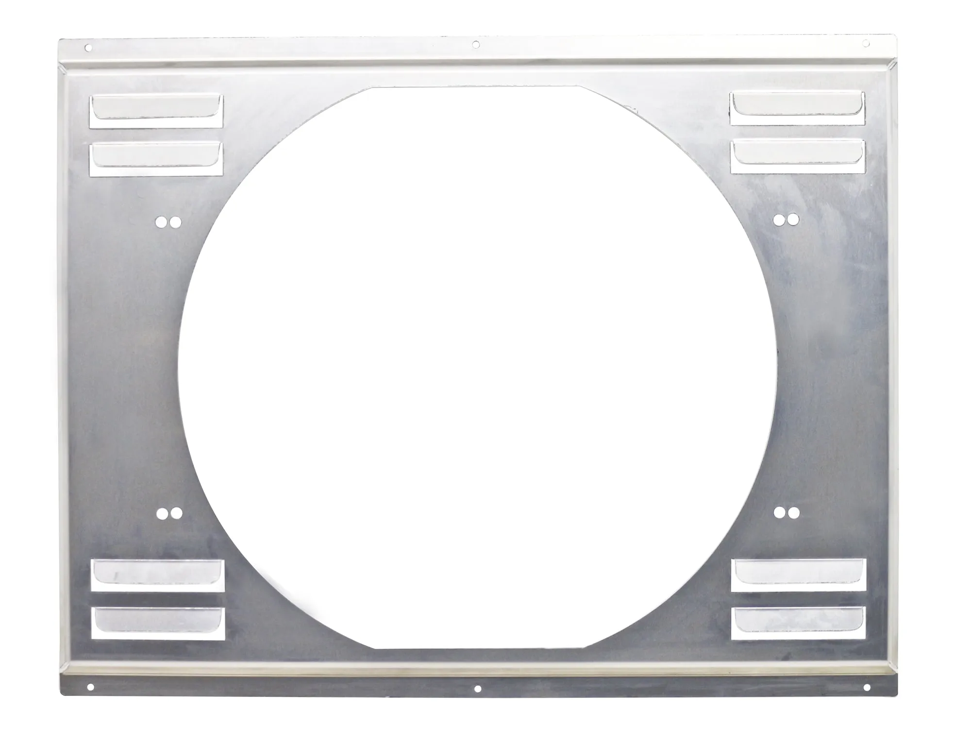 ALUMINUM EMC LOUVERED FAN SHROUD 21"X16-5-8" FITS CFR 26"X16-1-2" RADIATORS - NATURAL