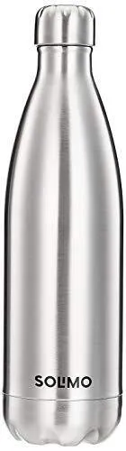 Amazon Brand - Solimo Stainless Steel Insulated Bottle, 24 Hours Hot or Cold, 1000 ml