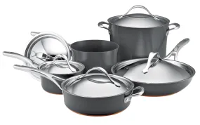 Anolon Nouvelle Copper Hard Anodized 10 pc Cookware Set