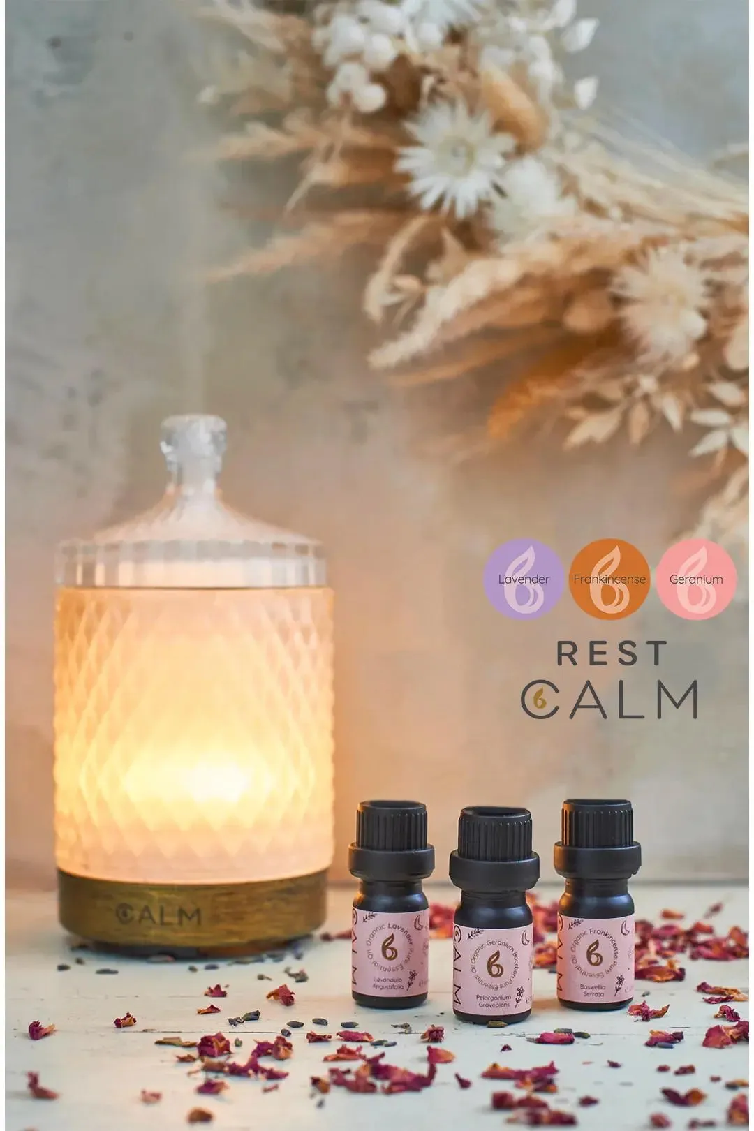 Aroma Diffuser With Our Rest Calm Oil Set