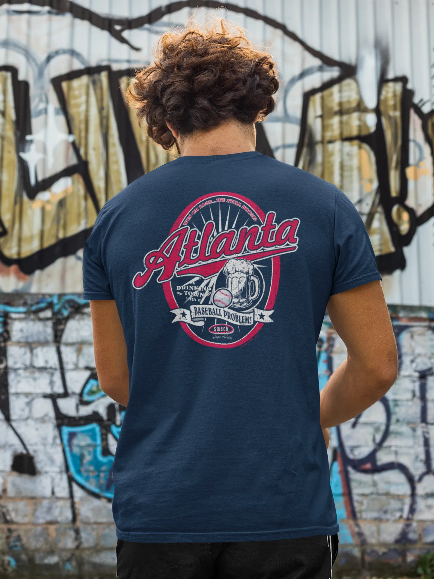 Atlanta Baseball Fans | A Drinking Town with a Baseball Problem Shirt