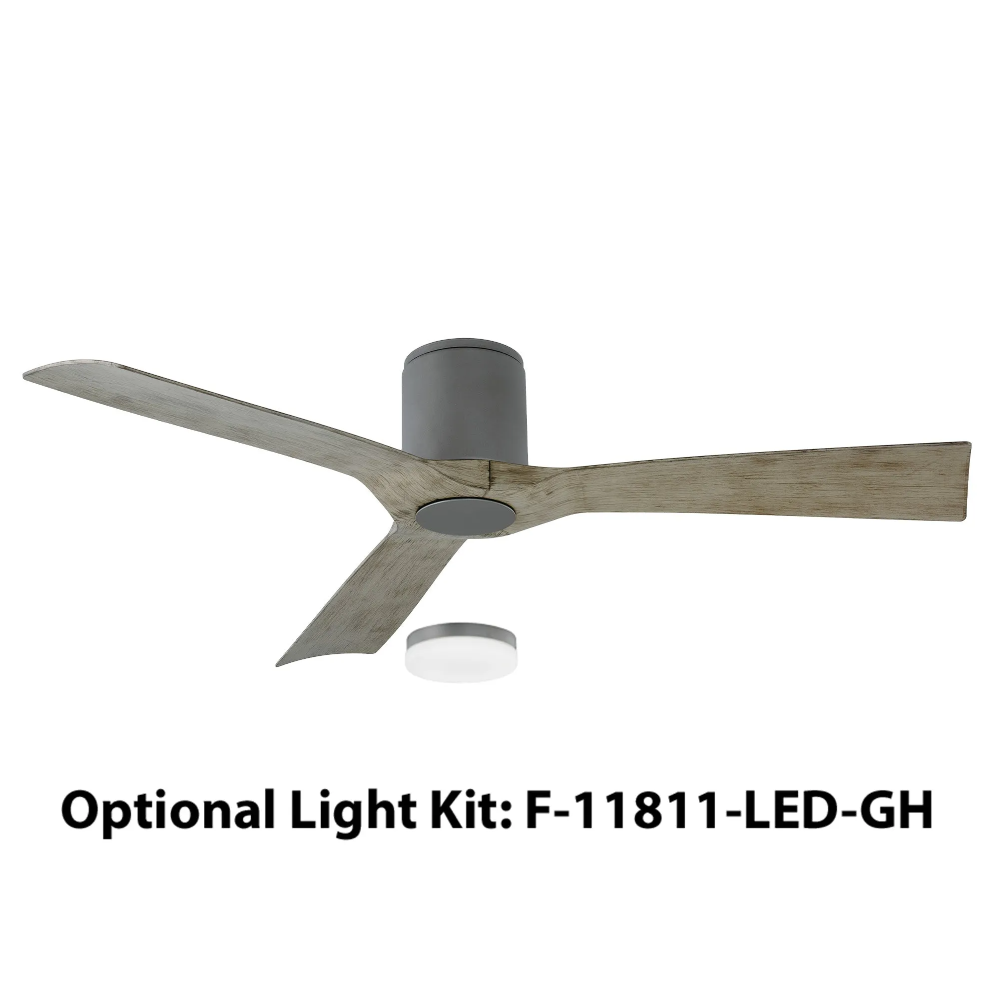 Aviator Indoor/Outdoor 3-Blade 54" Smart Flush Mount Ceiling Fan with Remote Control