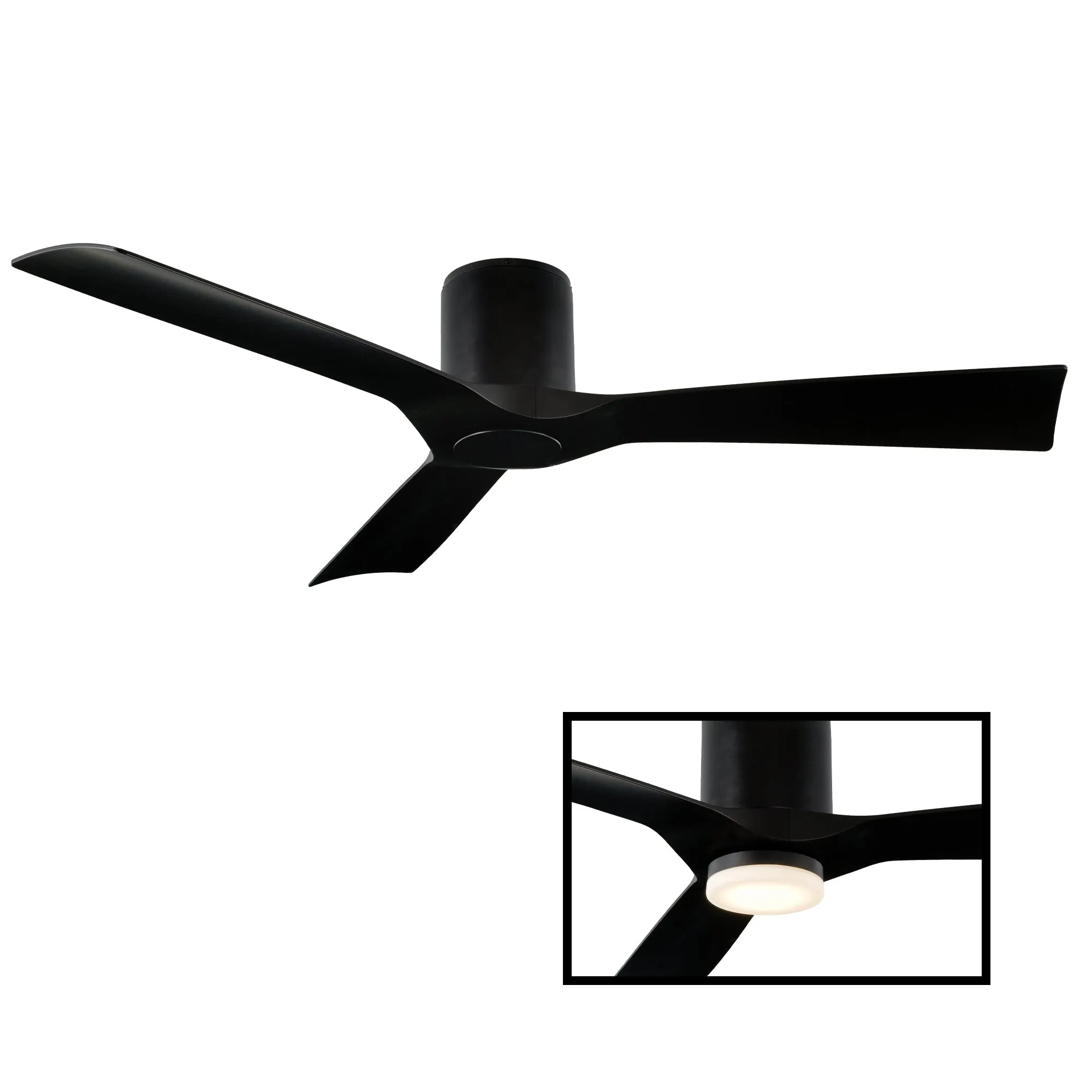 Aviator Indoor/Outdoor 3-Blade 54" Smart Flush Mount Ceiling Fan with Remote Control