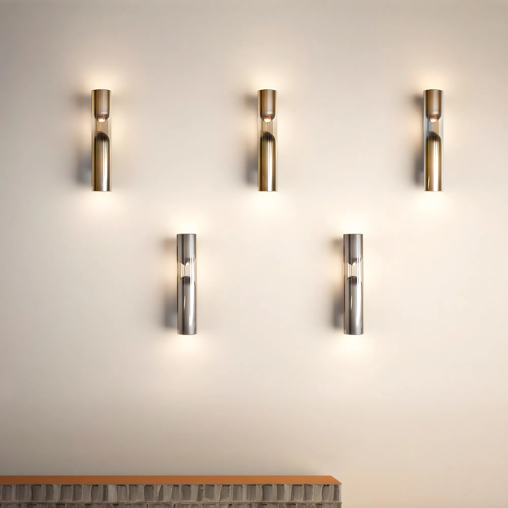 BERCY / Brass & Glass Wall Light