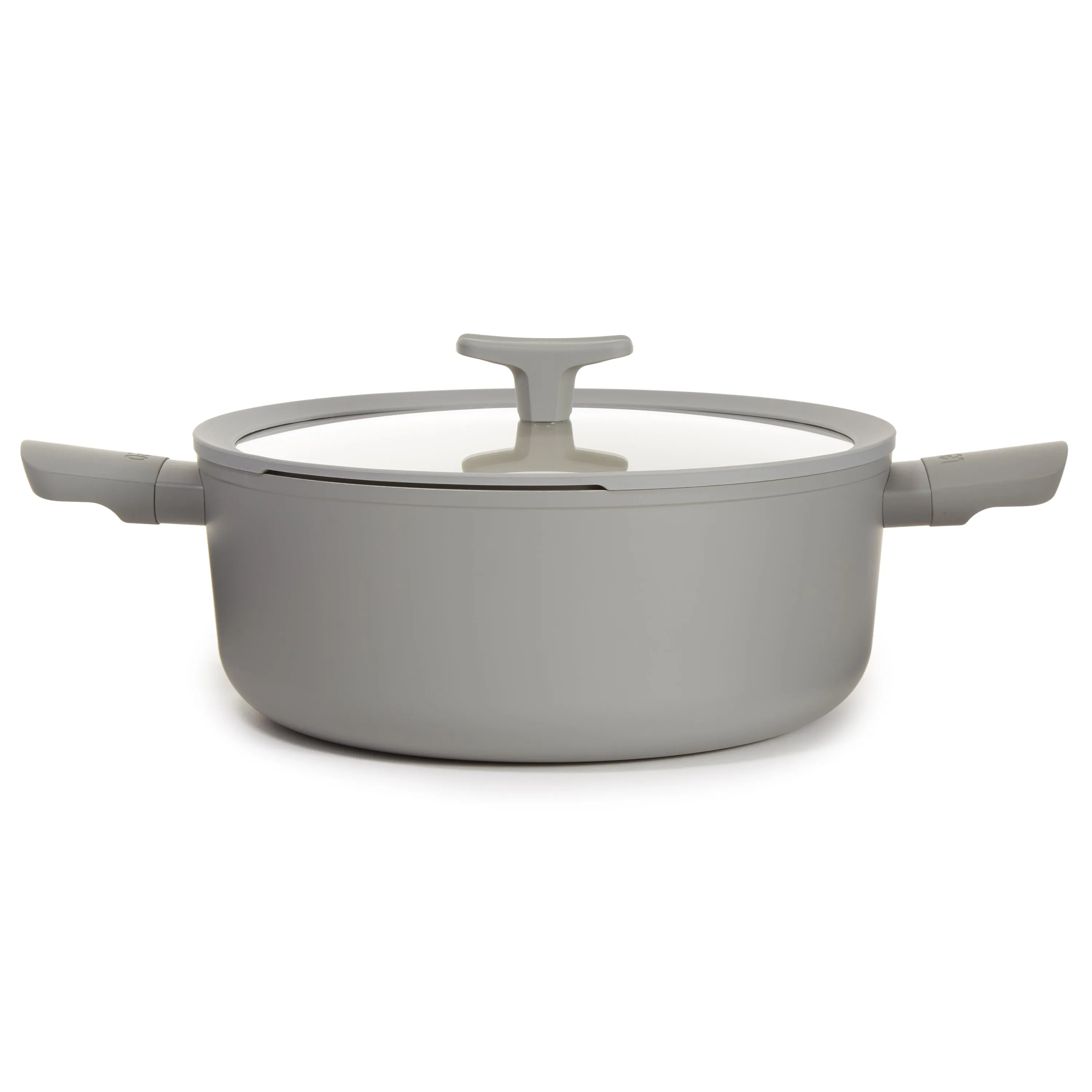 BergHOFF Balance Nonstick Ceramic Stockpot 11", 6.5qt. With Glass Lid, Recycled Aluminum, Moonmist