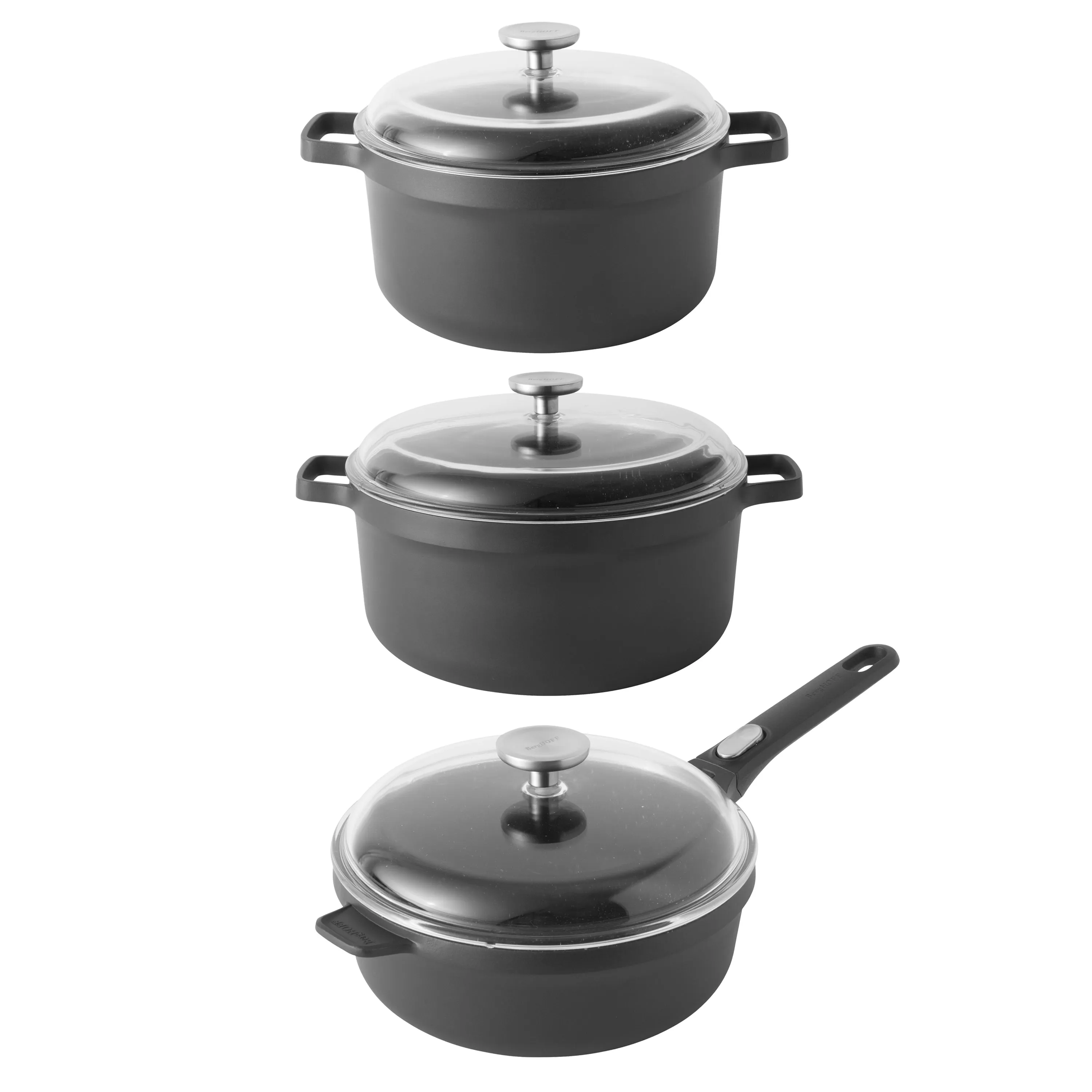 BergHOFF GEM 6Pc Cast Aluminum Non-stick Simmer Cookware Set