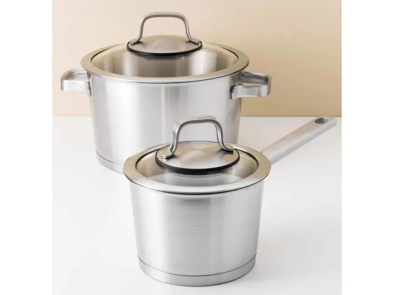 BergHOFF Manhattan 10Pc 18/10 Stainless Steel Cookware Set