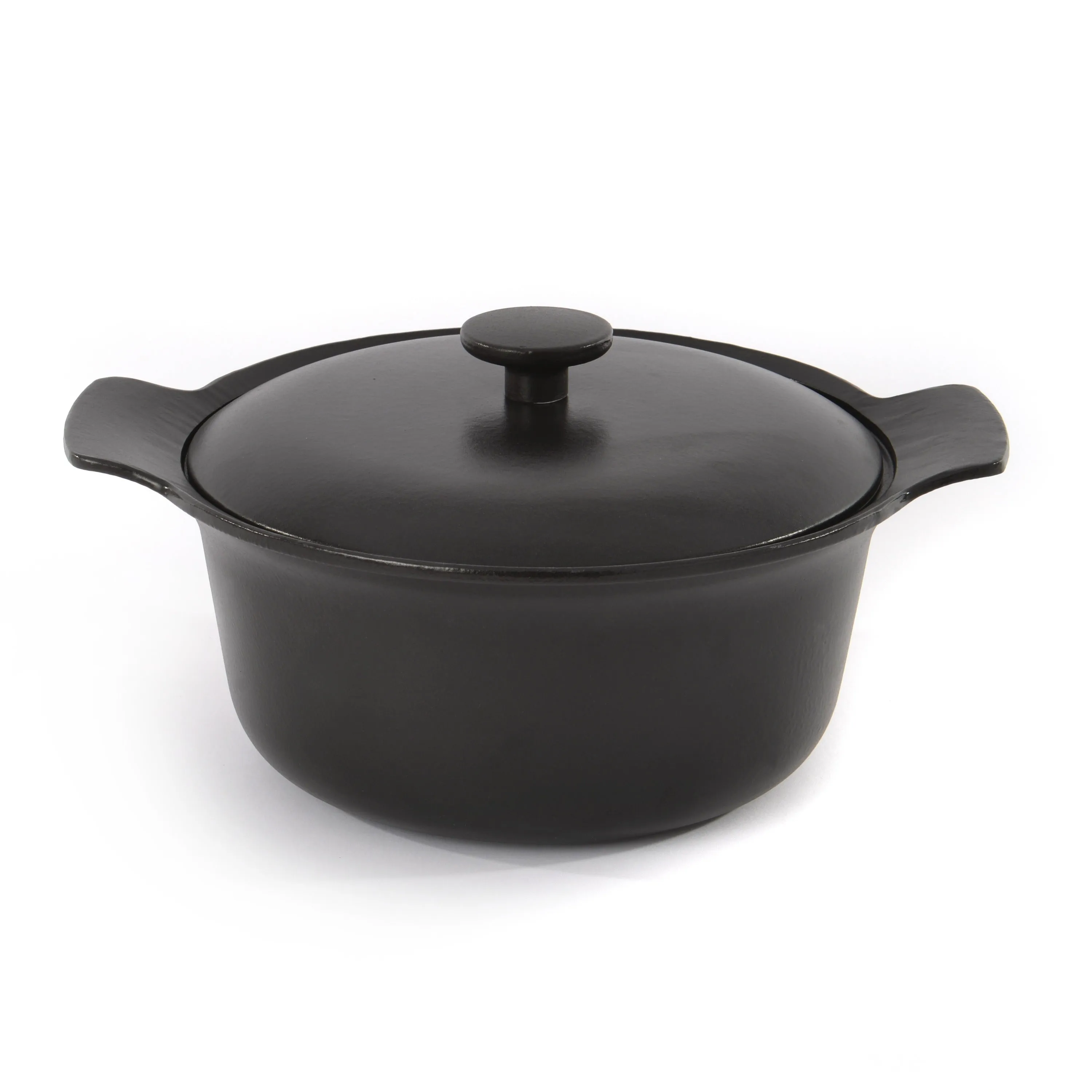 BergHOFF Ron 10" Cast Iron Dutch Oven 4.4Qt., Black