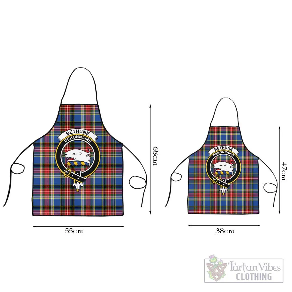 Bethune Tartan Apron with Family Crest