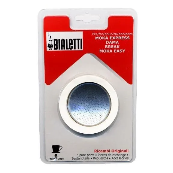 Bialetti Moka Express – 6 Cup Replacement Gasket/Filter