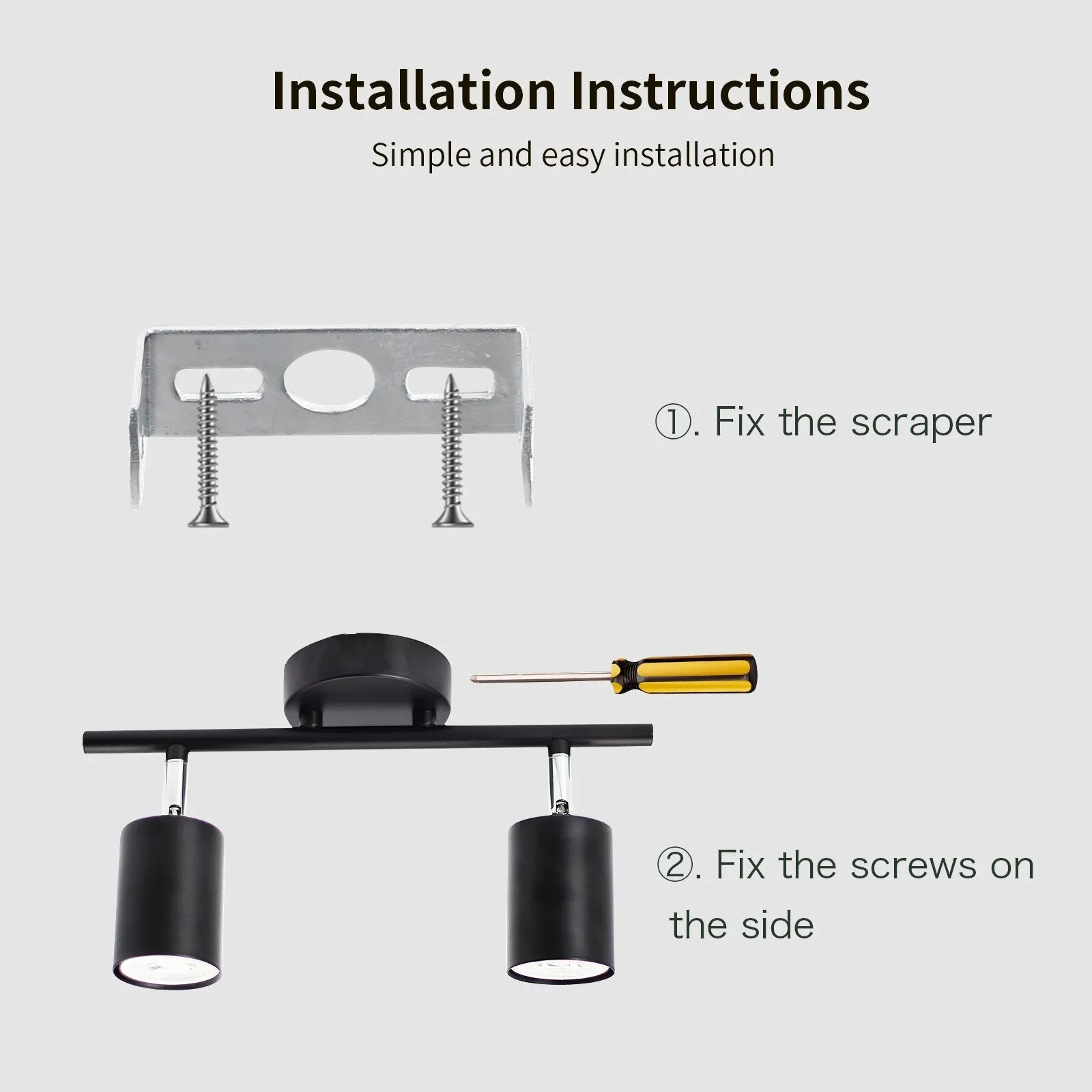 Black LED Track Light