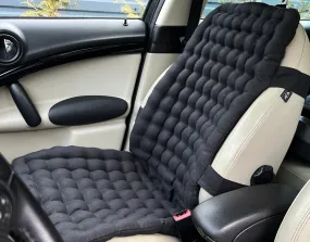 Black Linen Organic Car Seat Cover filling Buckwheat hulls in black color/Massage Orthopedic/Car Seat Cover