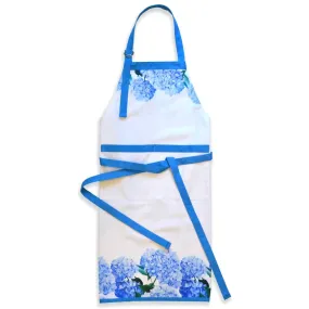 Blue Hydrangea Cotton Apron