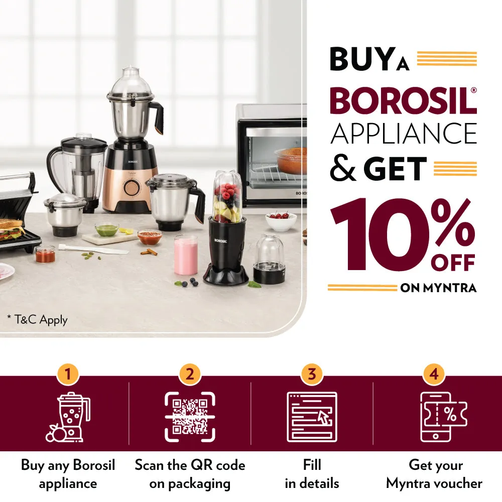 Borosil Fortuner Mixer Grinder