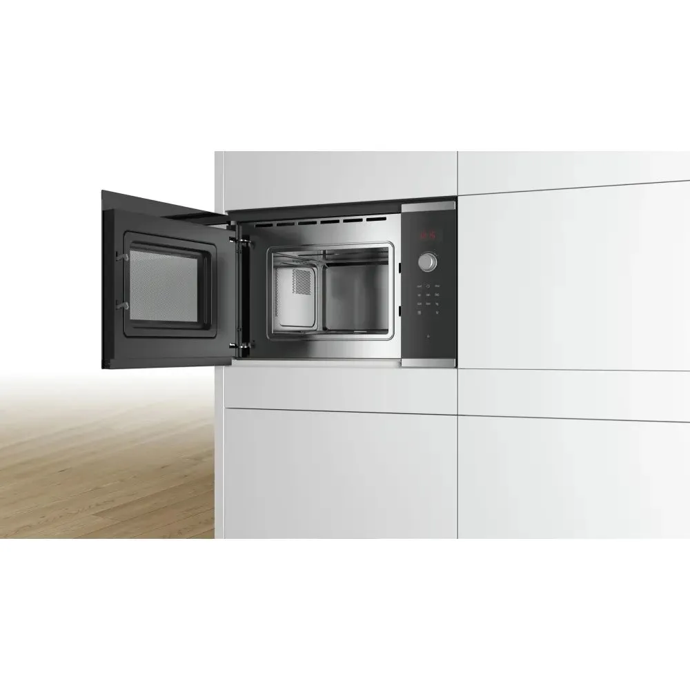 Bosch BFL523MS0B Serie 4 800W 20L Built-in Microwave Oven - Stainless Steel