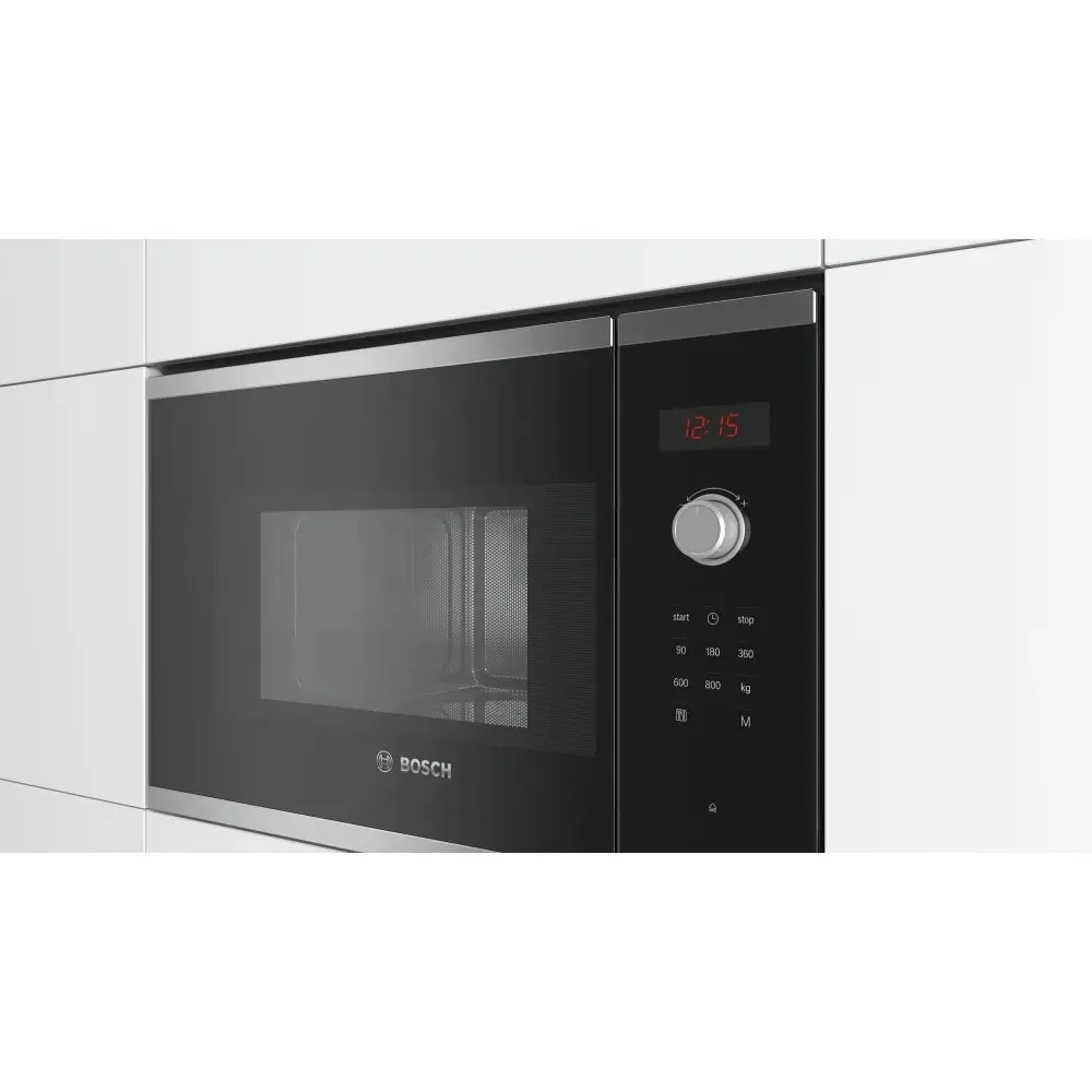 Bosch BFL523MS0B Serie 4 800W 20L Built-in Microwave Oven - Stainless Steel