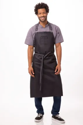 Boulder Black & Purple Chefs Bib Apron