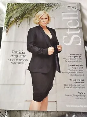 Boyhood PATRICIA ARQUETTE Photo Cover interview STELLA MAGAZINE July 2014