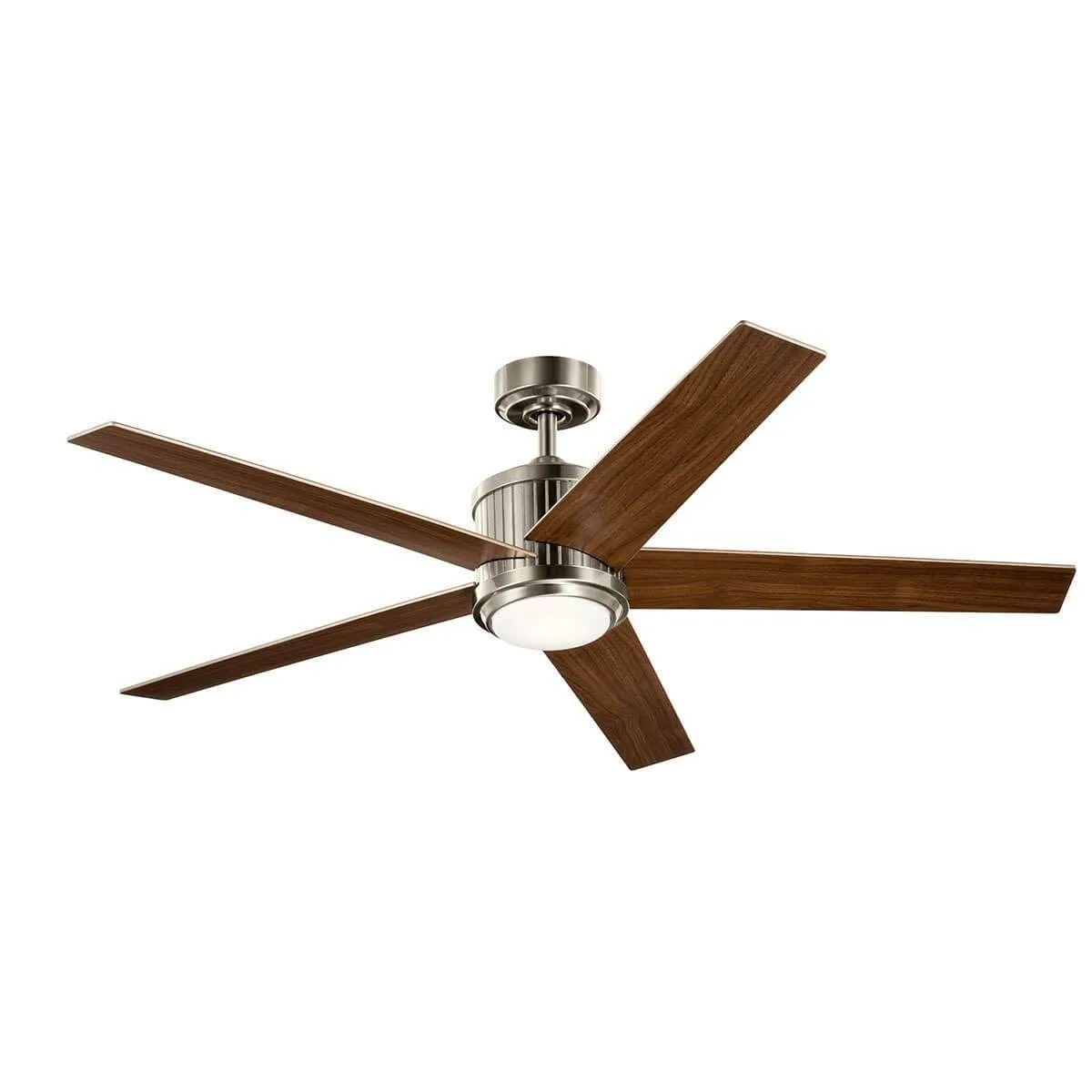 Brahm 56 Inch Brushed Stainless Steel LED Indoor Ceiling Fan with Remote