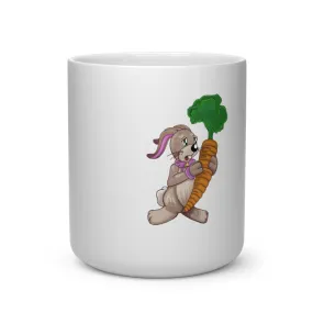 Bunny with Carrot Heart Shape Mug