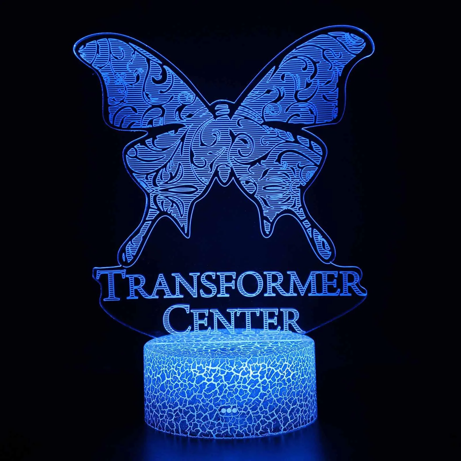 Butterfly LED Night Light Colorful 16 Colors Remote Control 3D Desk Lamp Gift