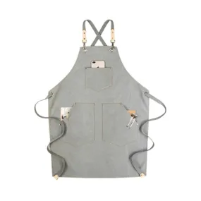 Canvas Apron Custom Stylish Work Apron Restaurants Apron Kitchens Apron Cafeteria Apron Gift Shop Apron GP902B