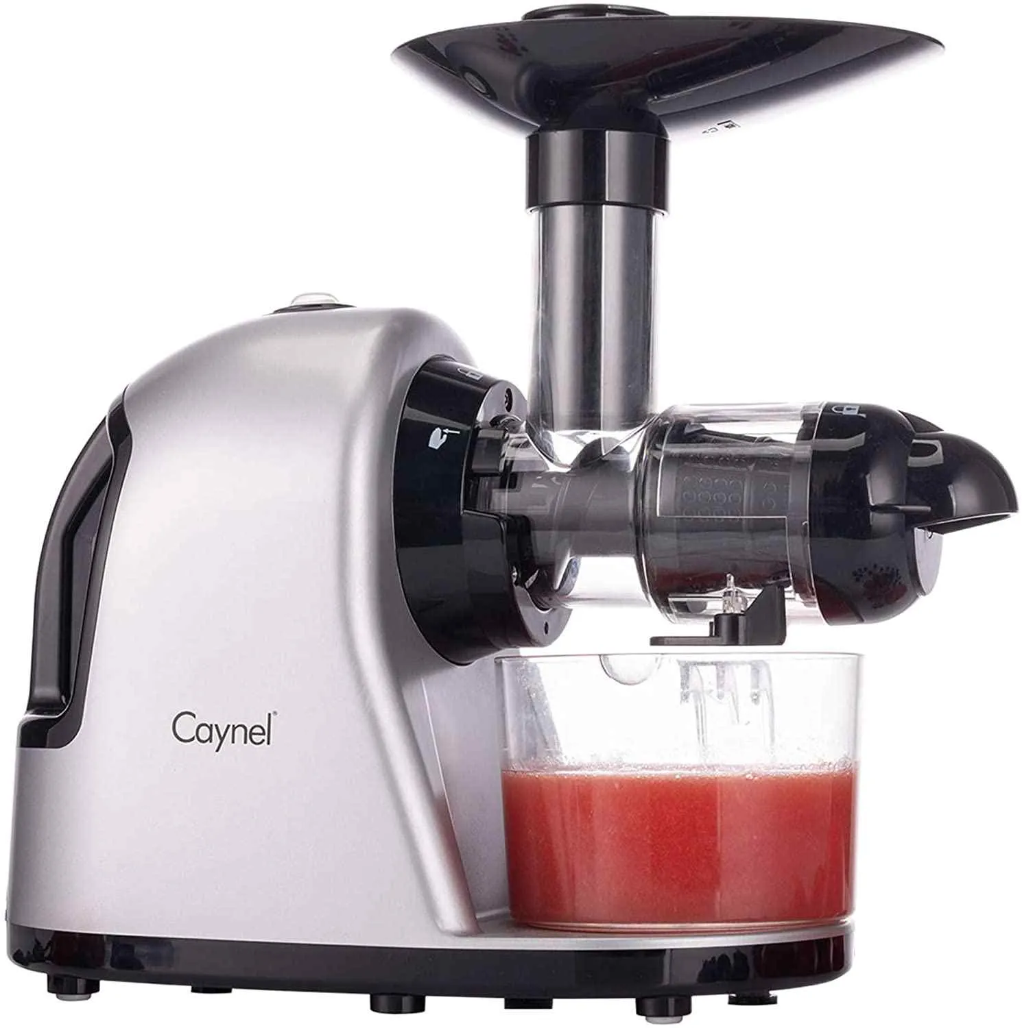 Caynel Slow Masticating Juicer, Slow Speed Juice Machine for High Nutrient Juice