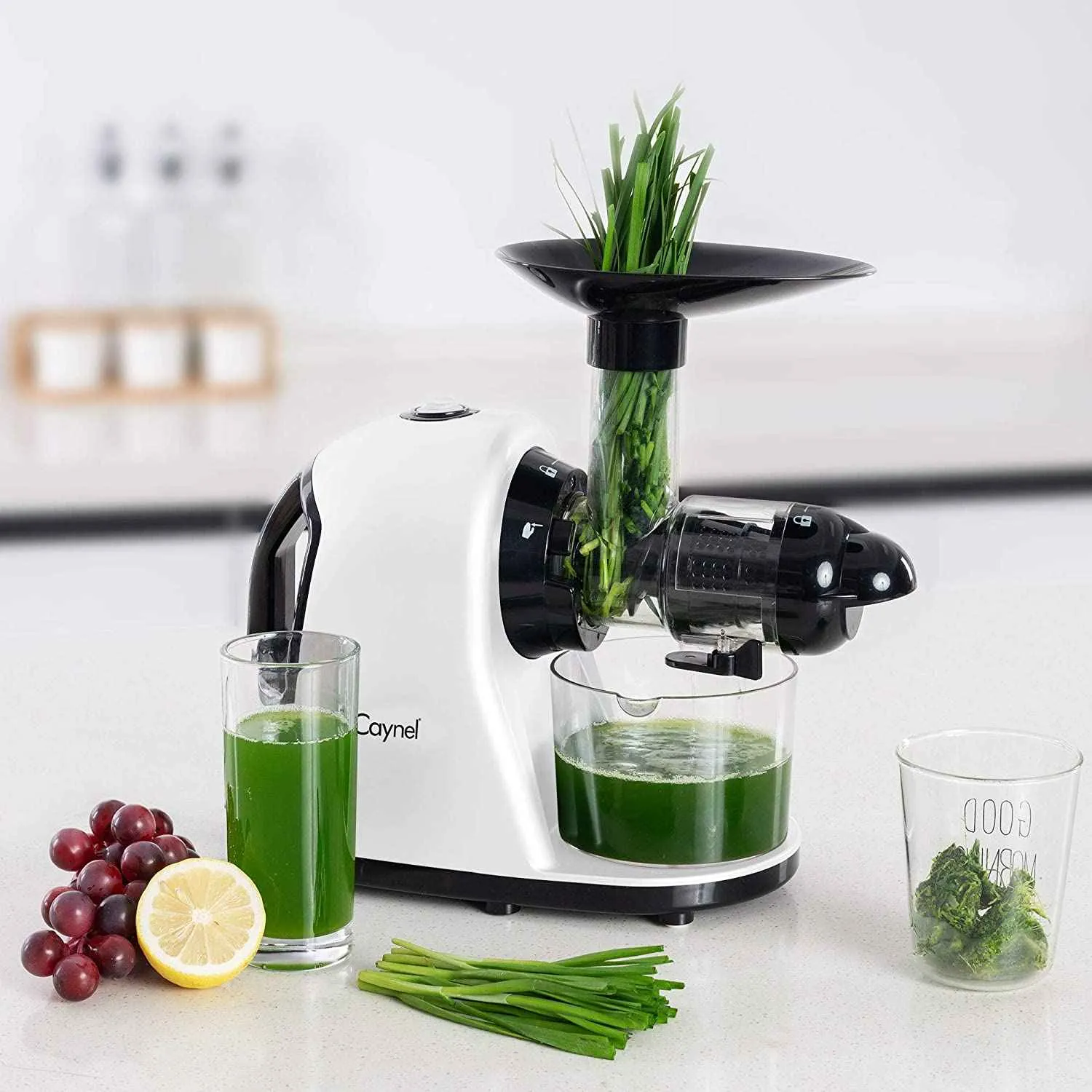 Caynel Slow Masticating Juicer, Slow Speed Juice Machine for High Nutrient Juice