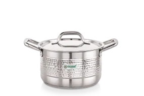 Coconut Elementary Stainless Steel Hammered Design Capsulated Stockpot For Cook n Serve - 1 unit